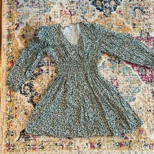 Green Floral Gap Dress